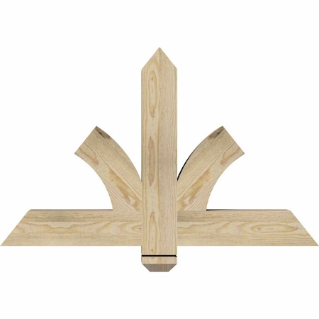 Ekena Millwork Redmond Rough Sawn Timber Gable Bracket, Douglas Fir, 36"W x 23"H x 4"D x 4"F, 15/12 Pitch GBW036X23X0404RED00RDF